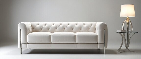 Fototapeta na wymiar Contemporary furniture collection on white background
