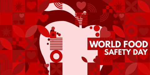 Fototapeta na wymiar World Food Safety Day -vector illustration, banner