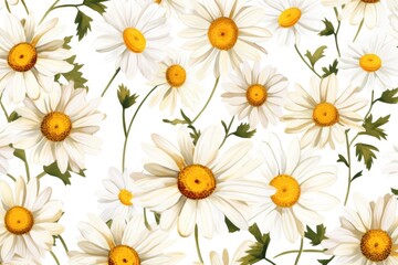 Daisy flowers pattern