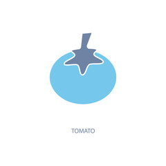 tomato concept line icon. Simple element illustration. tomato concept outline symbol design.