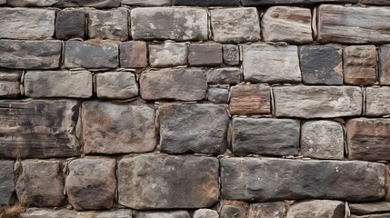 Obraz premium Exquisite high quality design of an antique hand hewn stone wall with captivating texture