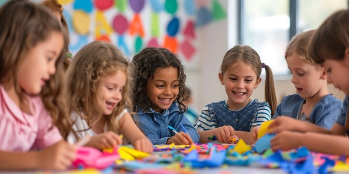 Children Doing Crafts Images – Browse 16,786 Stock Photos, Vectors, and ...