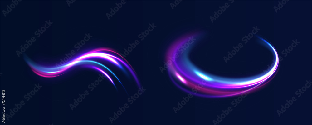 Aufkleber glitter sparkle star trail, light effect, abstract waves flow vector illustration. vector image of c