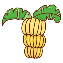 banana cartoon doodle