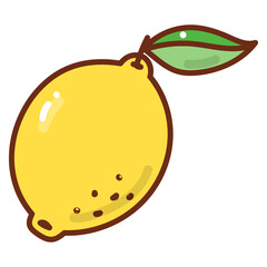 lemon cartoon doodle