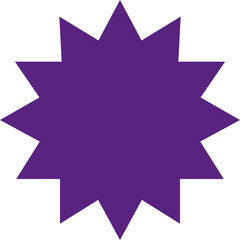 Starburst sale sticker or ribbon colorful icon price, discount, sunburst badges flat blank vector. Special offer price tag promotional shopping label isolated transparent background