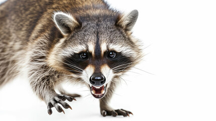 Raccoon Rumble: Clash on Canvas. Generative AI - obrazy, fototapety, plakaty