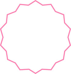 Starburst sale sticker or ribbon colorful linear icon price, discount, sunburst badges line blank outline vector. Special offer price tag promotional shopping label isolated transparent background