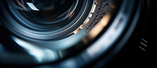 close up surface of a camera lens