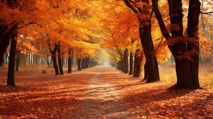 autumn, leaves fall, no person, --ar 16:9 --v 5.2 Job ID: 21c6ed9d-f789-4875-a57e-8b240fb60c3a