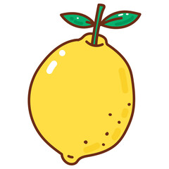 lemon cartoon doodle