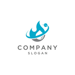 Drop with ring vetor logo design