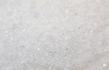 Sugar in fine crystals in close-up