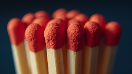 Close-Up of a Group of Matches