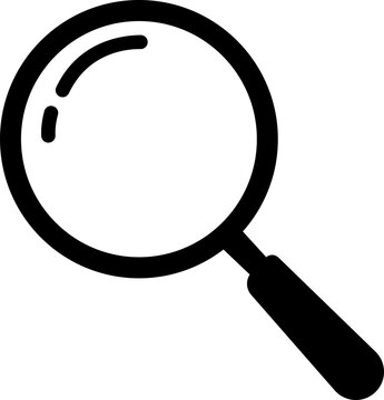 recommend clip art: Search icon. Magnifying glass icon, vector magnifier or loupe sign. Realistic magnifying glass, search, analysis concept. magnifier , search stock vector Isolated on Transparent Background,