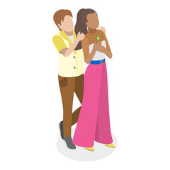 3D Isometric Flat  Illustration of Jewelry Shop. Item 5