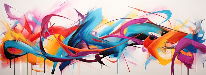 Abstract colorful painting background template