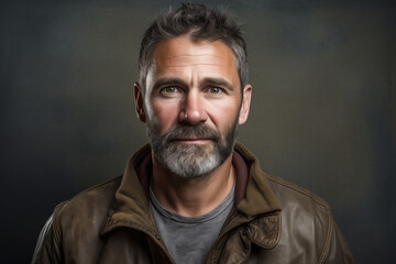 Portrait photography of a pleased man in his 40s