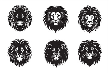 Fototapeta premium Silhouette Vector design of a 'Lion Icon 