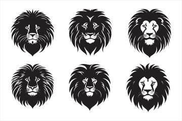 Silhouette Vector design of a 'Lion Icon
