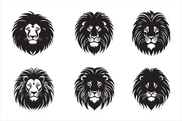 Silhouette Vector design of a 'Lion Icon

