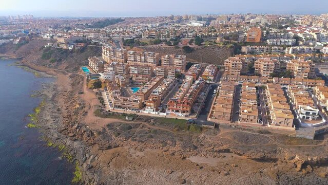Aerial view of Cape Cervera, Torrevieja, Alicante, Spain
