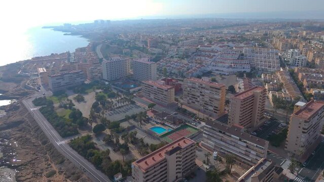 Aerial view of Cape Cervera, Torrevieja, Alicante, Spain
