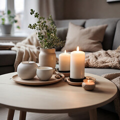 Minimalist home living room concept