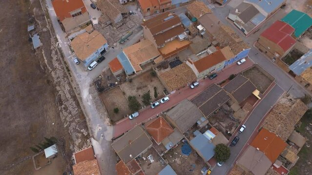 Aerial view of El Sabinar, Moratalla, Region of Murcia, Spain