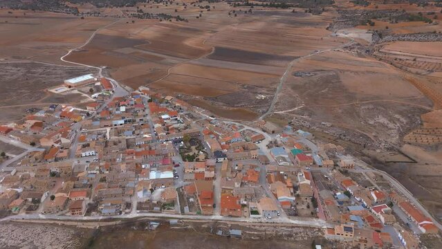 Aerial view of El Sabinar, Moratalla, Region of Murcia, Spain