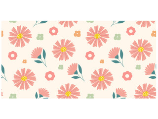 Floral abstract seamless pattern. Vector design for paper, interiors and other uses.