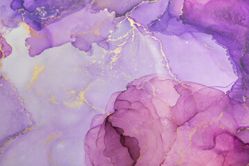 Abstract purple paint background. Alcohol ink. Style the swirls of marble or the ripples of agate.