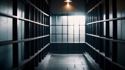 prison cell in prison ai generated