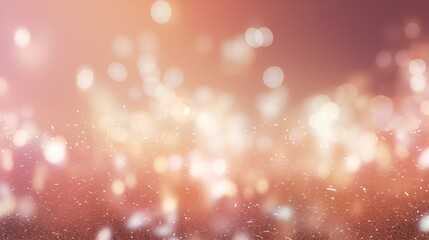 Abstract background with bokeh defocused lights and shyny glitter. AI generative.