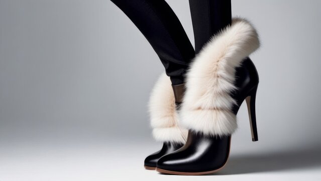 fur shoes ai generated