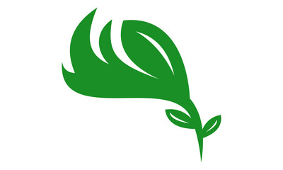 leaf vector illustration logo