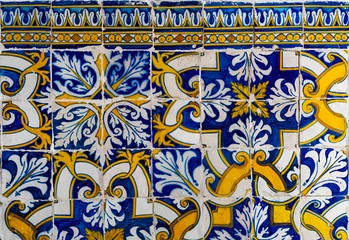 Gordijnen traditional portuguese tiles © António Duarte