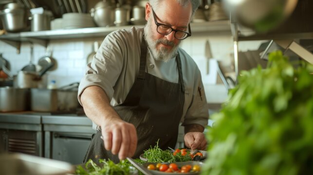 Farm-to-table chef, sourcing local and sustainable ingredients