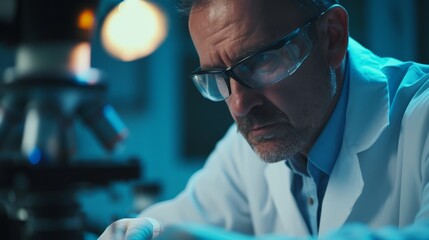 DNA analyst, utilizing advanced techniques to solve criminal cases