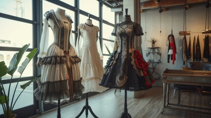 Fashion landscape, atelier of making wearings
