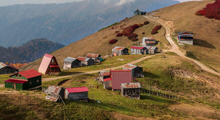 Plateau houses and plateau road