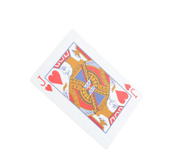 Playing card isolated on white. Poker game