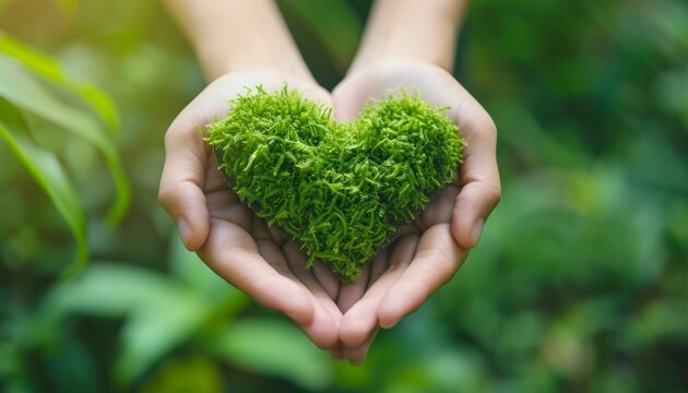 Embrace Earth Day with this heart-shaped love for nature, celebrating environmental consciousness and eco-friendly living on a global scale