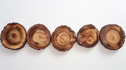 Wood Slices Texture Pattern