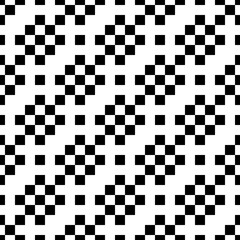 Seamless pattern. Geometric background. Squares illustration. Checks ornament. Quadrangles backdrop. Digital paper, textile print, web design, abstract. Tiles wallpaper. Ethnic motif. Vector artwork.