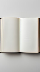 Open book with blank pages. Mockup.