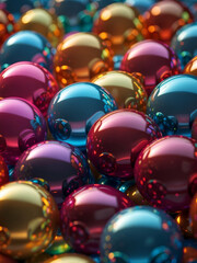 Colorful of glass marbles