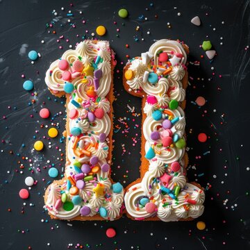 Fun cake idea for number eleven cake