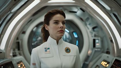 a female spaceship captain