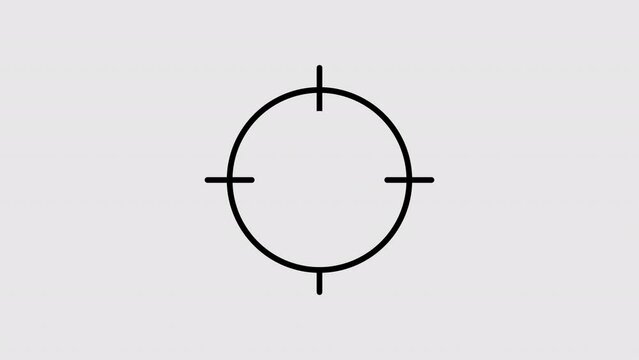 Pest control graphic animation. Alpha channel. Cockroach and target on transparent background motion design. 4K resolution
